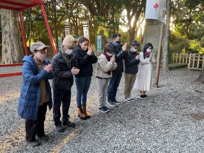 串本ダイビングツアーの最終は神社でお参り